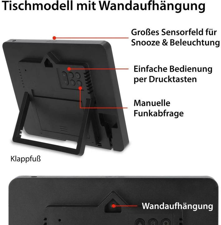 Actual product image ADE Digital wall clock with illumination
