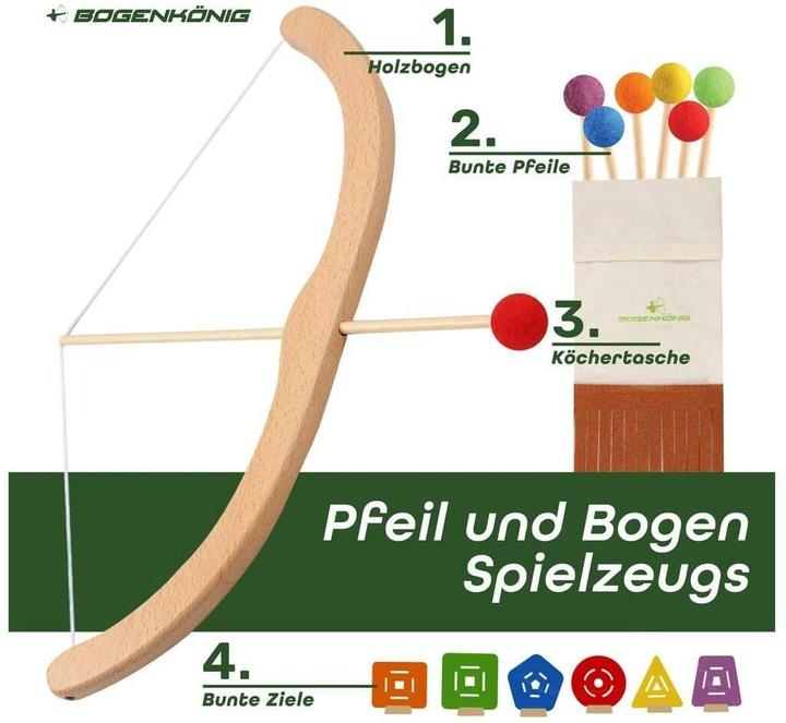 Actual product image Bogenkönig Bogenschiess-Set 12-teilig
