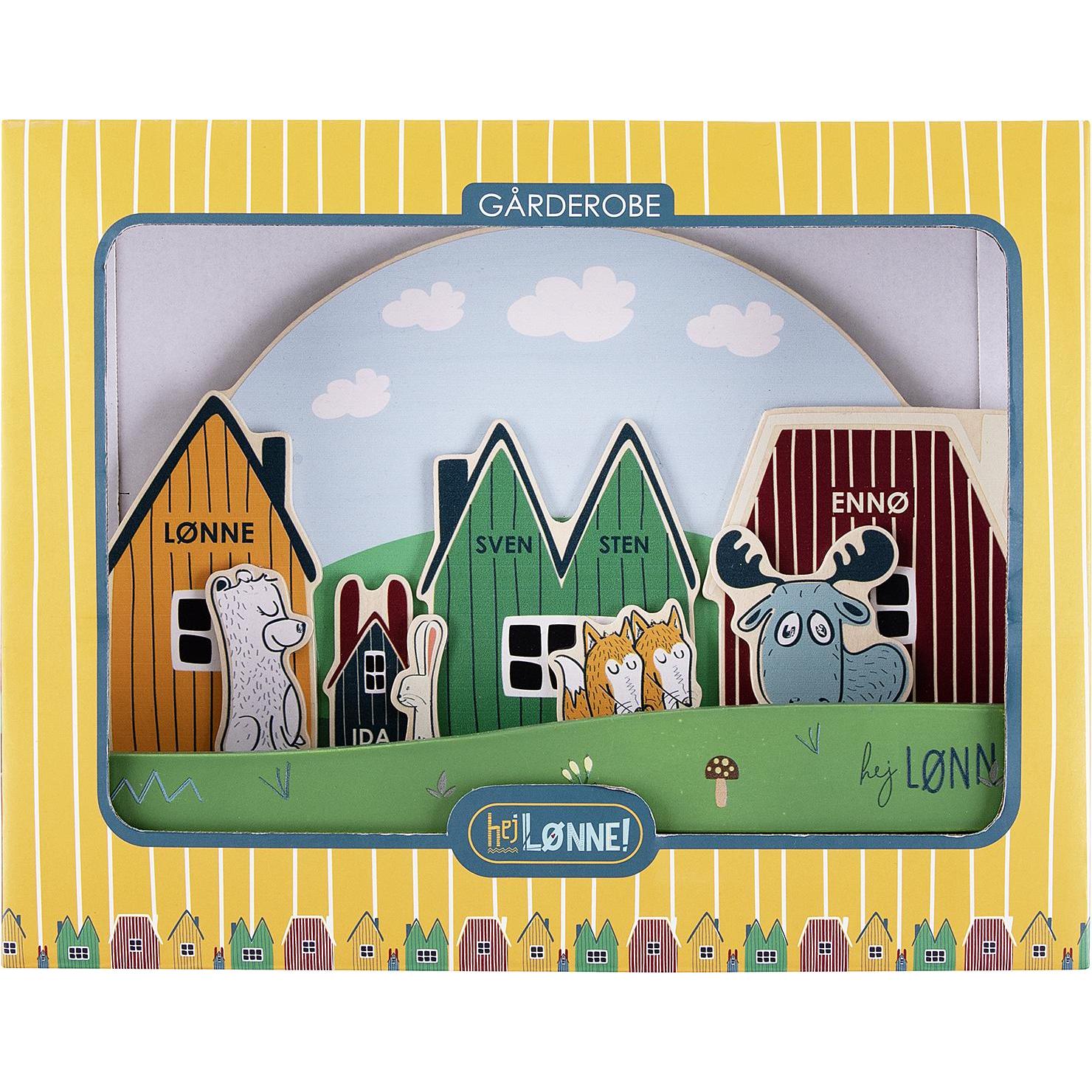 Thumbnail - Hej Lønne, Garderobe + Kleiderhaken, Garderobe m. 4 Haken