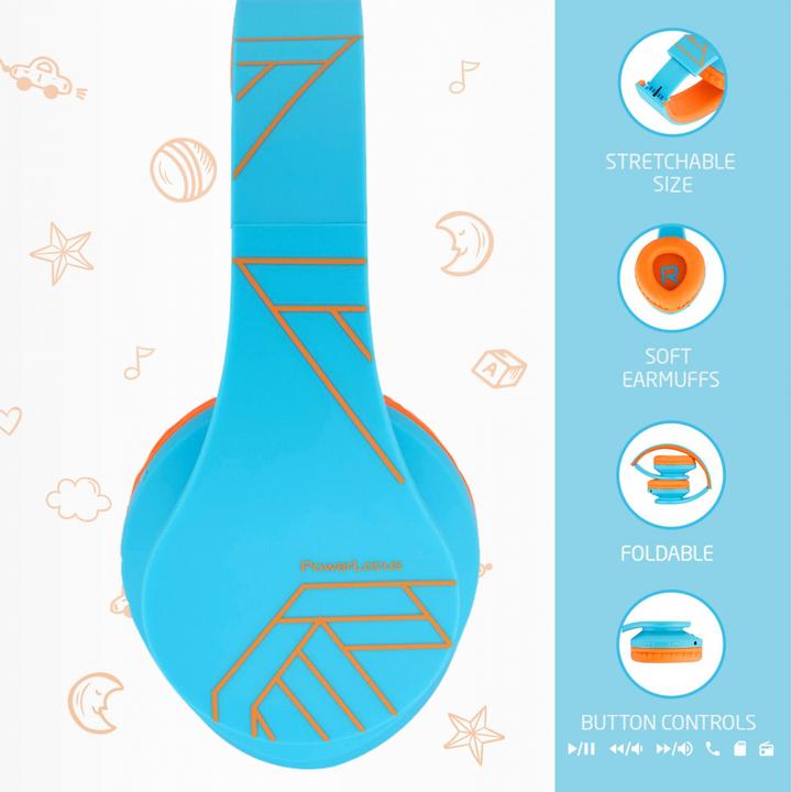Produktbild PowerLocus P2 Kids Kopfhörer blau/orange