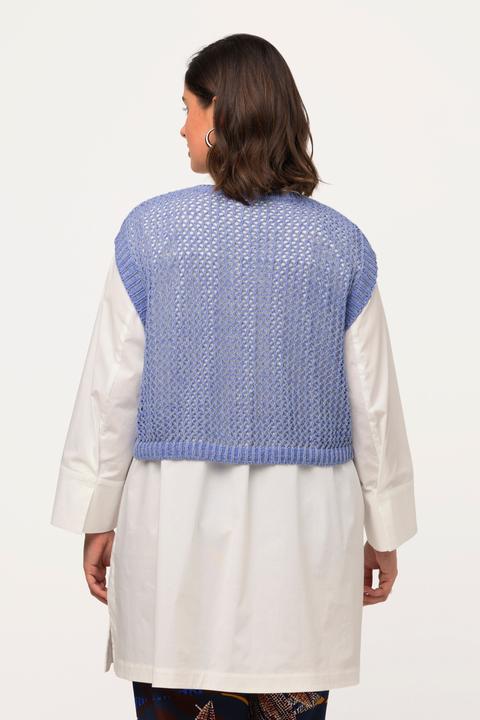 Immagine prodotto Ulla Popken Top corto e smanicato in maglia con scollo a girocollo (46, 48)