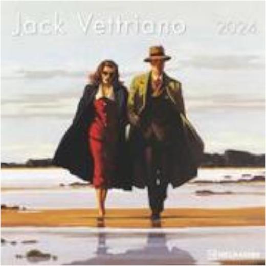 Actual product image Neumann Jack Vettriano 2024 - Wall calendar - brochure calendar - 30x30 - 30x60 open -