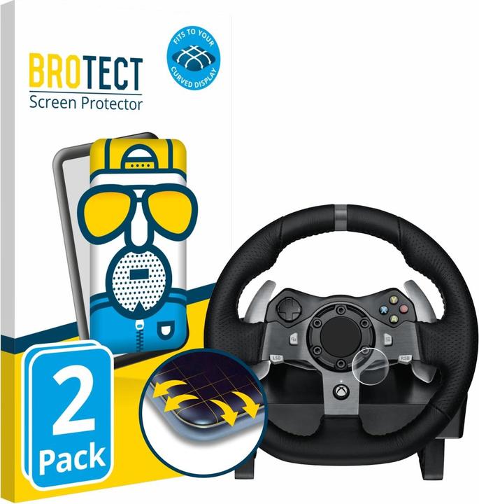 Produktbild BROTECT Fullscreen für Logitech G920 Driving Force Gaming Rennlenkrad Schutzfolie Displayschutz Folie Matt