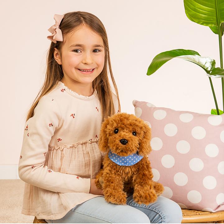 Actual product image Teddy Hermann Goldendoodle sitting, approx. 30 cm (23 cm)