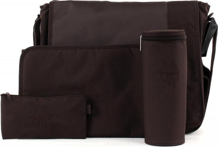 Produktbild Lässig Wickeltasche Messenger Bag Patchwork choco