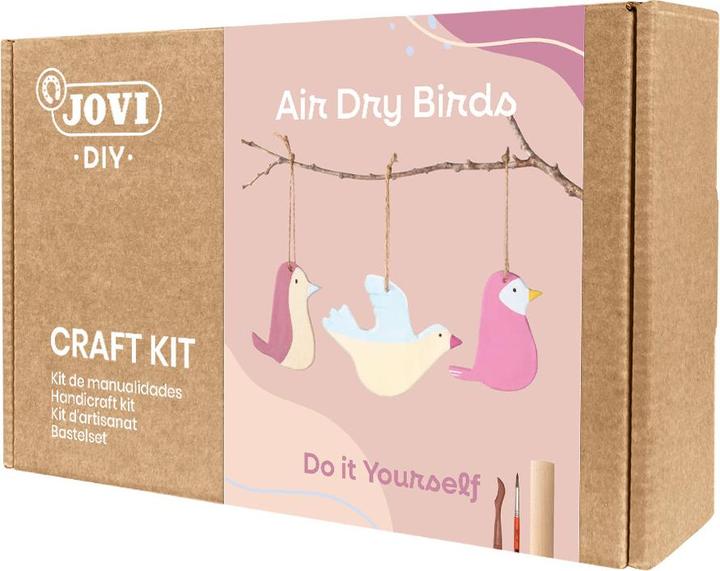Image du produit Jovi Pâte à modeler DIY Air Dry oiseaux multicolore