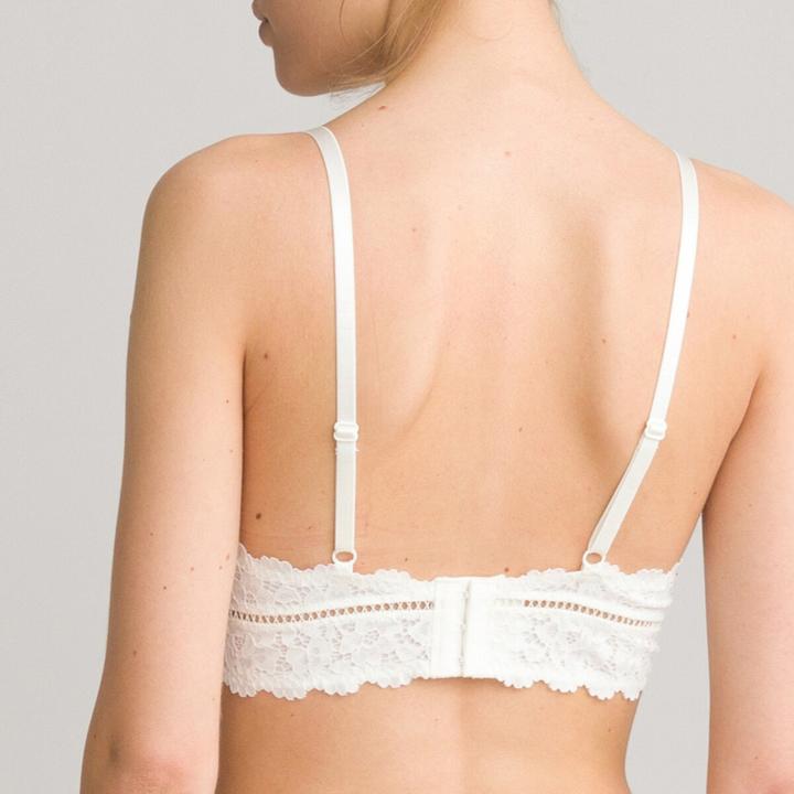 Actual product image La Redoute Collections Lace underwired triangle bra (65 A)