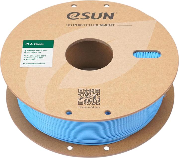 Produktbild eSUN PLA BASIC 1,75mm LIGHT BLUE 1kg (PLA, 1.75 mm, 1000 g, Blau)
