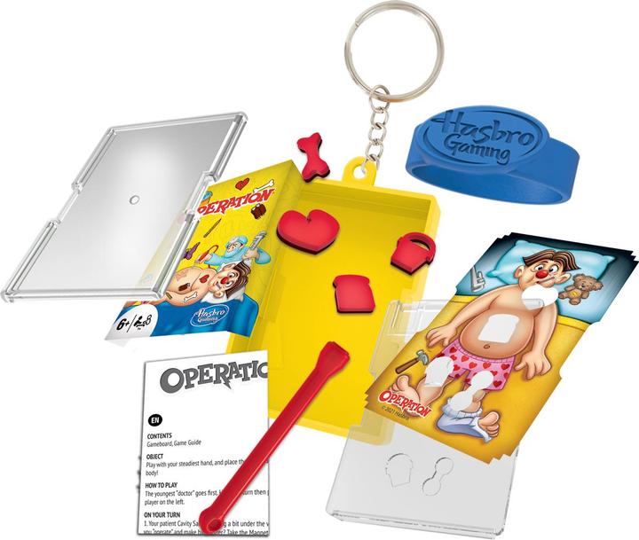 Actual product image Hasbro mini games with keychain