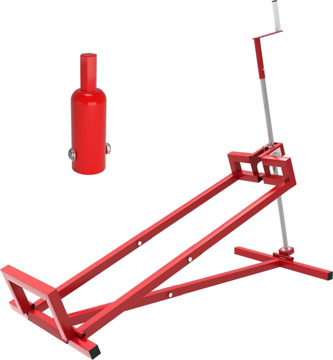 Produktbild Wiltec Hebevorrichtung Aufsitzmäher 400kg inkl. Adapter Reinigungshilfe Rasentraktor (Rasentraktor, Gartenmaschinen Aufsatz)