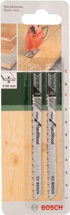 Produktbild Bosch Zubehör Stichsägeblatt BIM, U 101 BF Clean for Hard Wood