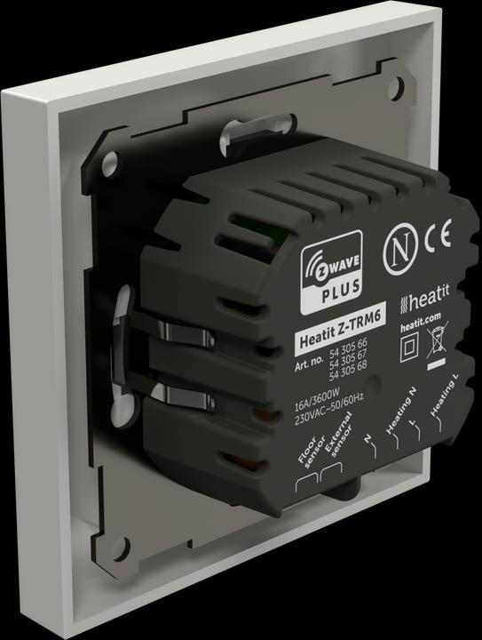 Actual product image Heatit controls - Thermostat Z-Wave Z-TRM6 3600W 16A
