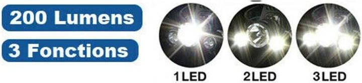 Image du produit Grundig Lampe frontale - 3 Lights LED (200 lm)