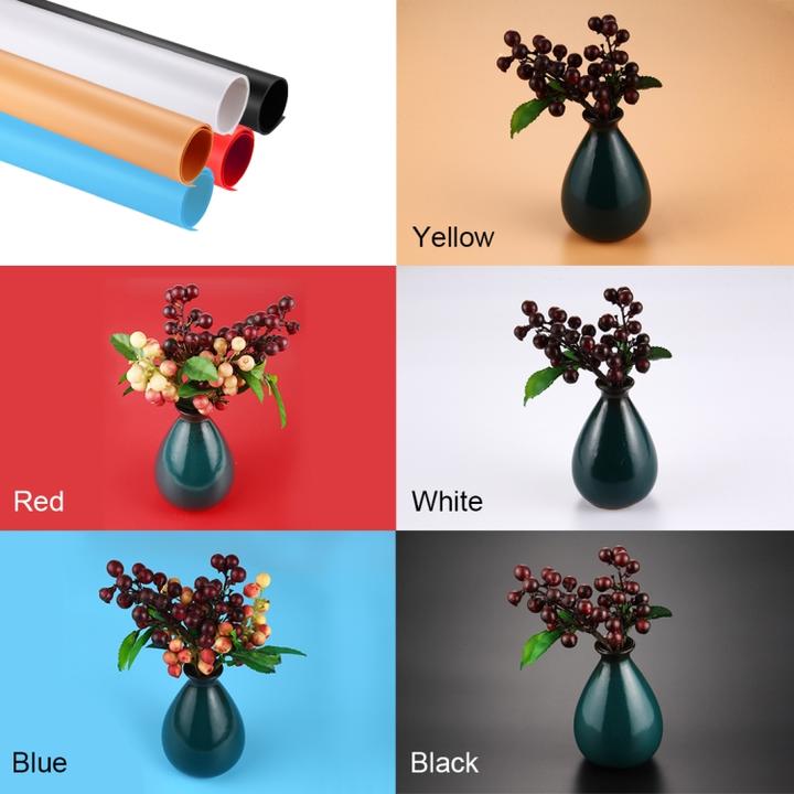 Actual product image Puluz Photography Background PVC Paper Kits for Studio Tent Box, Size: 121cm x 58cm (Blue) (121 cm)