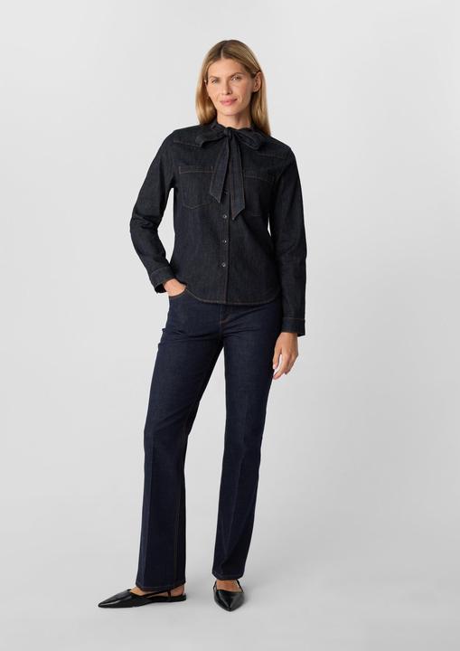 Immagine prodotto Comma Bluse Weiches Denimhemd mit Schluppe (44)