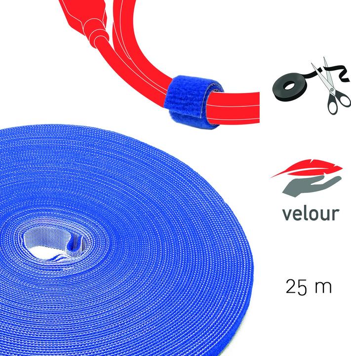 Actual product image Label-the-cable Double-sided hook and loop tape roll (16 mm)