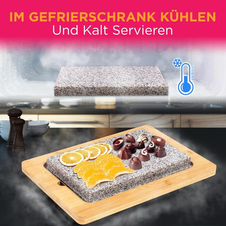 Image du produit Nutrichef Teppanyaki-Grillplatte aus Granitstein