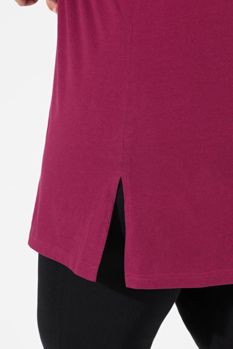 Immagine prodotto Ulla Popken Maglia lunga con scollo a V, maniche a 3/4 e taglio svasato (62)