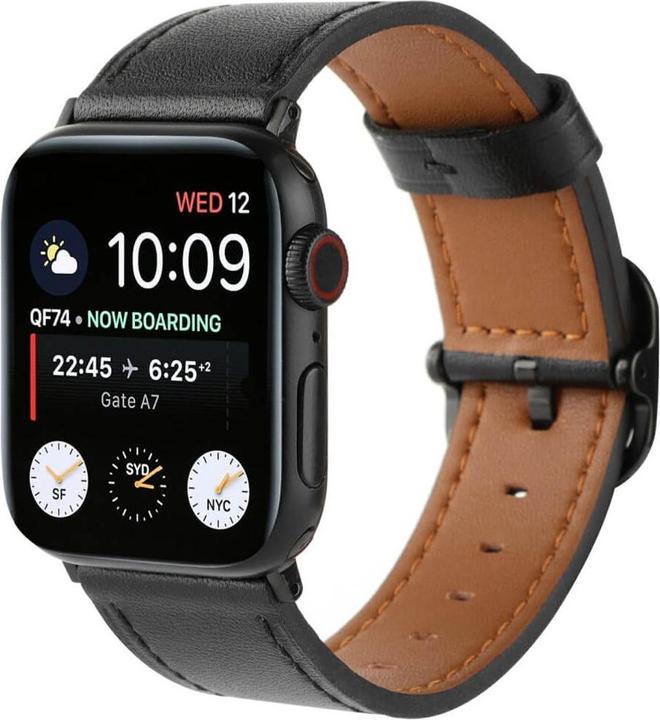 Produktbild Cover-Discount Apple Watch 44/45/46/49mm - Ersatzband Armband Leder (Leder)