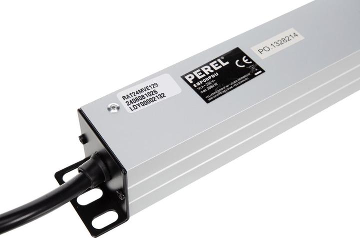 Produktbild Velleman 8-FACH-STECKDOSENLEISTE - STECKER-TYP E (FRANZÖSISCHES SYSTEM) - FÜR 19"-RACK (8x, CEE 7/5, 2.15 m)