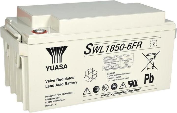 Actual product image Yuasa SWL1850-6FR 6V 148Ah UPS battery - Longlife (6 V, 148 Ah)