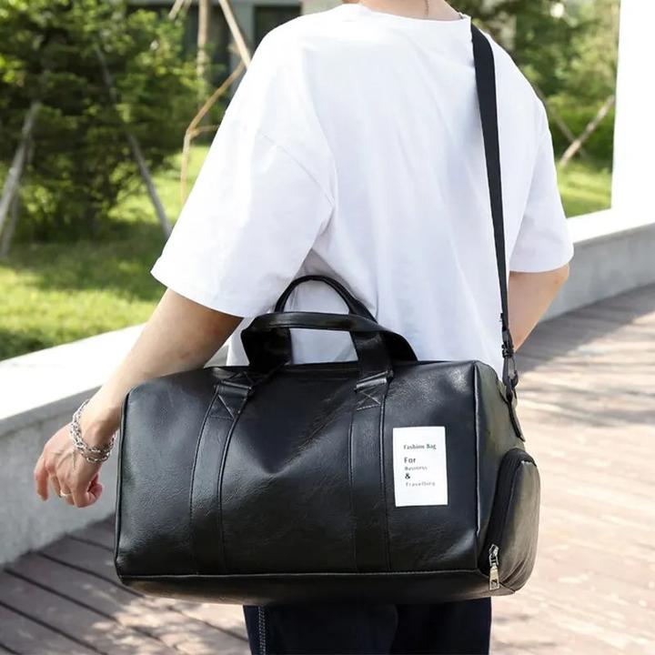 Immagine prodotto Only-Bags.Store Borsa da viaggio corta retrò Sport Biker Training PU Borsa fitness impermeabile