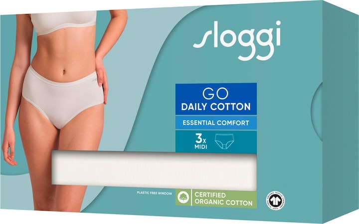 Image du produit Sloggi Brief GO DAILY COTTON MIDI Damenslip 3er Pack (S, Lot de 3)