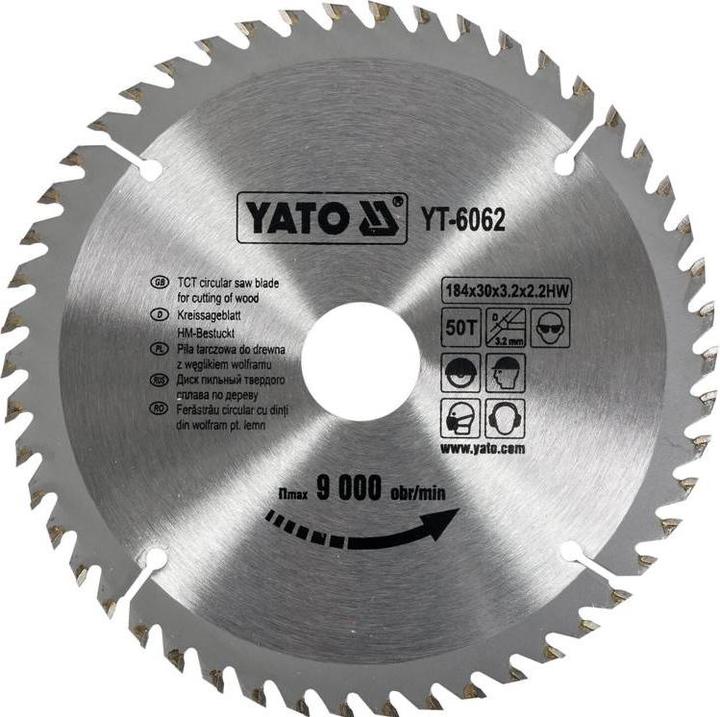 Immagine prodotto Yato LAMA TCT PER LEGNO 184X50TX30 MM