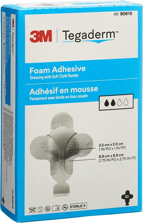 Immagine prodotto 3M Tegaderm Foam HP Schiuma compressa Mini adesivo incrociato 10 pz.