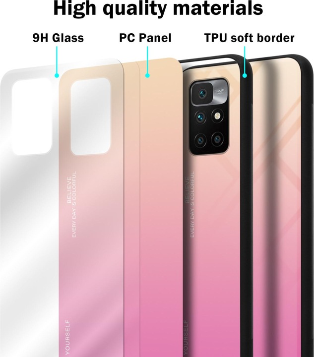 Actual product image Cadorabo TPU 2 colors glass envelope (Xiaomi Redmi 10)