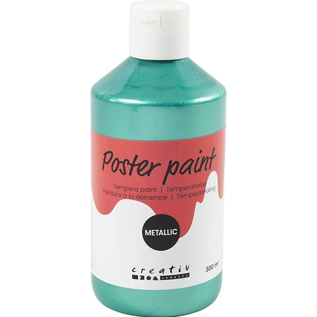 Creativ Company, Colore + Vernice per fai da te, Poster paint Metallic (300 ml)