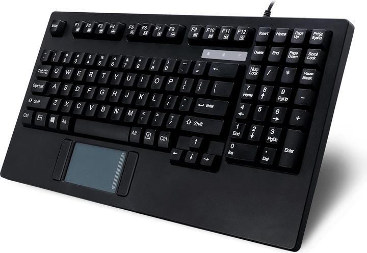 Produktbild Adesso EasyTouch™ 425UB – Touchpad Keyboard including Rackmount qwERTY layout (USA, Kabelgebunden)