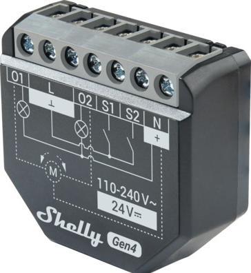 Actual product image Shelly 2PM Gen4 4-pack