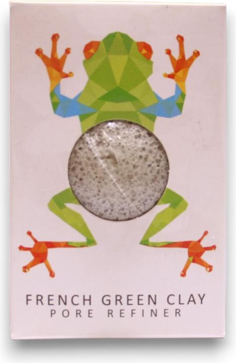 Actual product image Konjac Sponge Original Konjac Mini Face Puff with French Green Clay