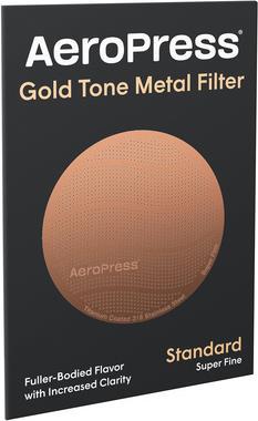Actual product image Aeropress Gold Tone Metal Filter