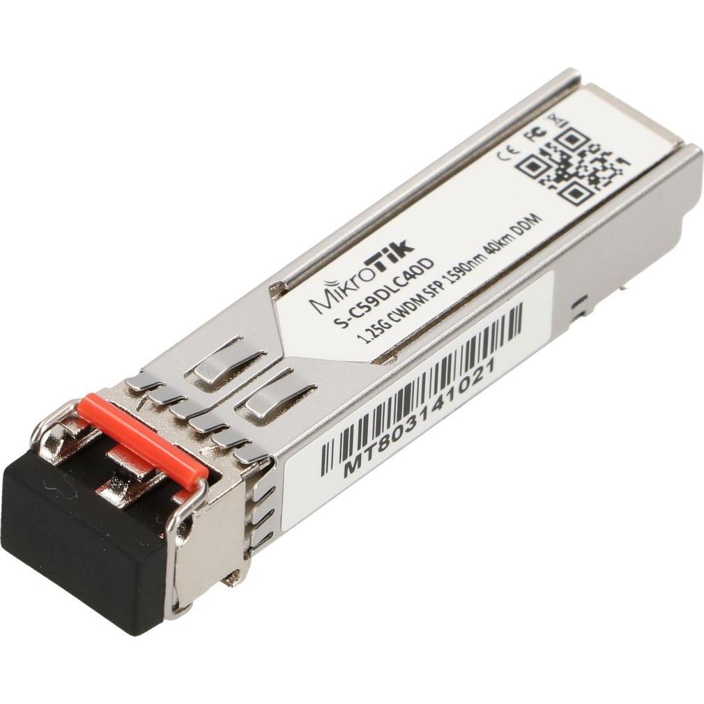 MikroTik S-C59DLC40D Moduł SFP CWDM, 1,25Gb/s, 1590nm, 2x LC, 40km, DDM, Jednomodowy, Transceiver