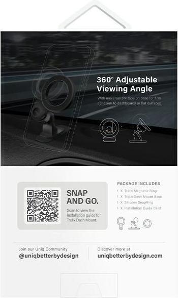 Actual product image Uniq magnetyczny uchwyt sam Trelix Car Dash Mount czarny/midnight black