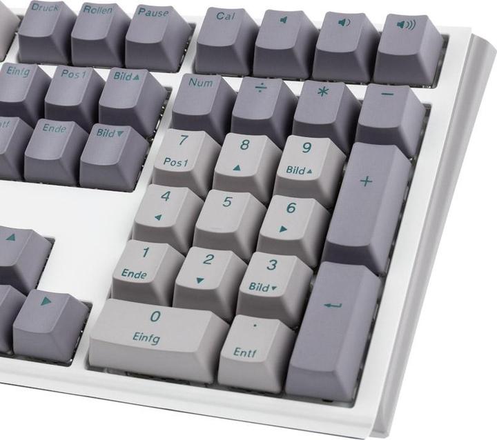 Produktbild Ducky One 3 Mist Grey Gaming Tastatur, RGB LED - MX-Speed-Silver (Deutschland, Kabelgebunden)