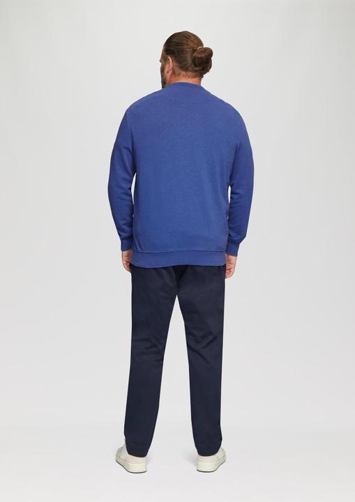 Produktbild s.Oliver Sweatshirt Sweatshirt mit Garment Dye und Logo-Detail (5XL)
