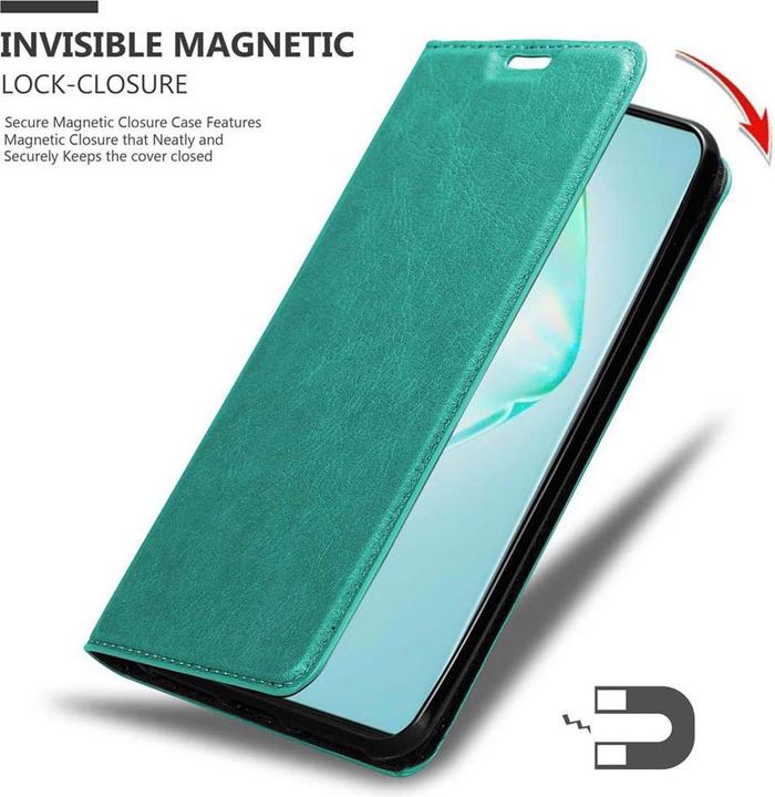 Actual product image Cadorabo Book Invisible Magnet Cover (Samsung Galaxy A91)