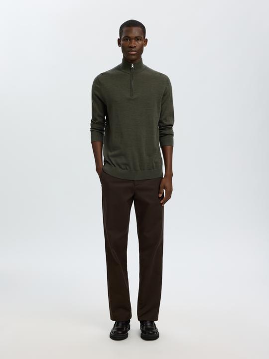 Produktbild Selected Slhtray Ls Knit Merino Half Zip Noos (S)