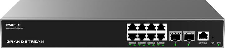 Actual product image Grandstream GWN7811P Layer-3 Managed Switch 8-Port PoE (8 ports)