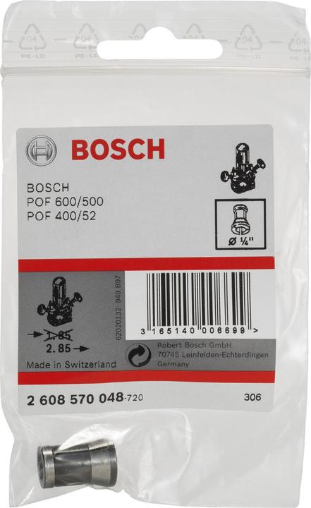Actual product image Bosch Professional Zubehör Collet without clamping nut, 1/4-inch, for router
