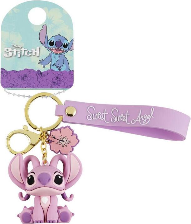Image du produit Peers Hardy Disney Kids Lilo and Stitch Angel 3D Charm Lanyard Keyring Keychain Bag Pencil Case Charm