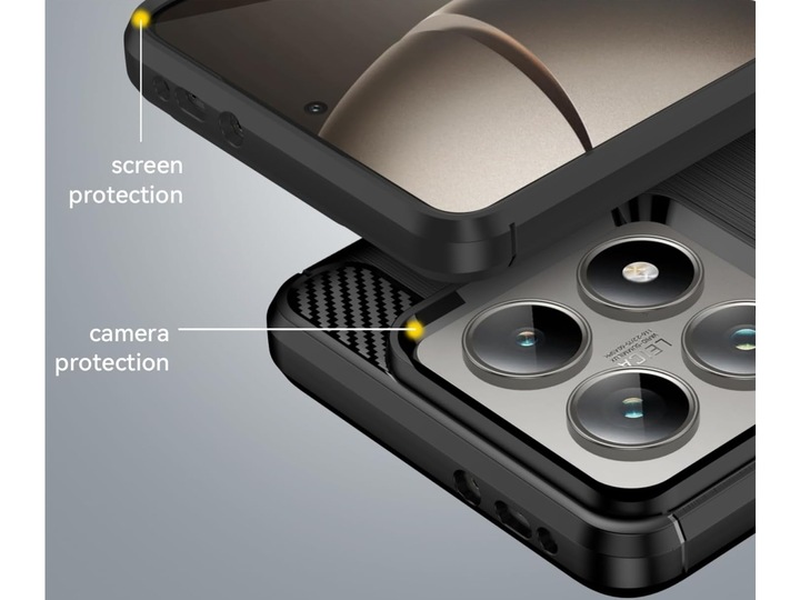 Produktbild Screenguard Carbon Brushed Soft TPU Case (Xiaomi 14T Pro)