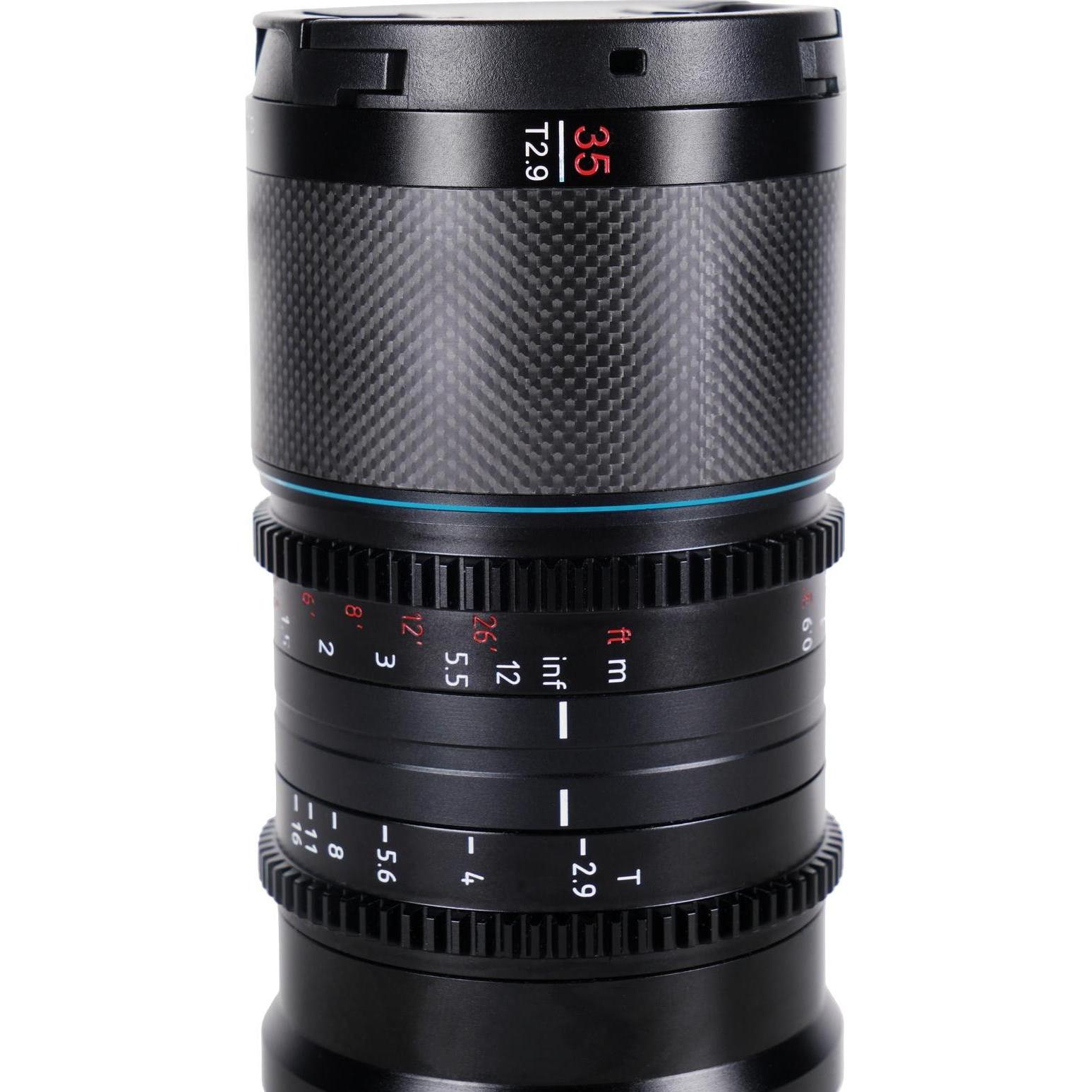 Sirui Saturn 35mm T2.9 1.6x anamorphotes Carbon-Vollformat-Objektiv DJI DL Mount D35N (Dji DL Mount, Vollformat), Objekt...