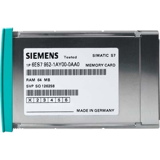 Siemens Scheda di memoria PLC 6ES7952-1AK00-0AA0 (6ES79521AK000AA0), Memoria RAM