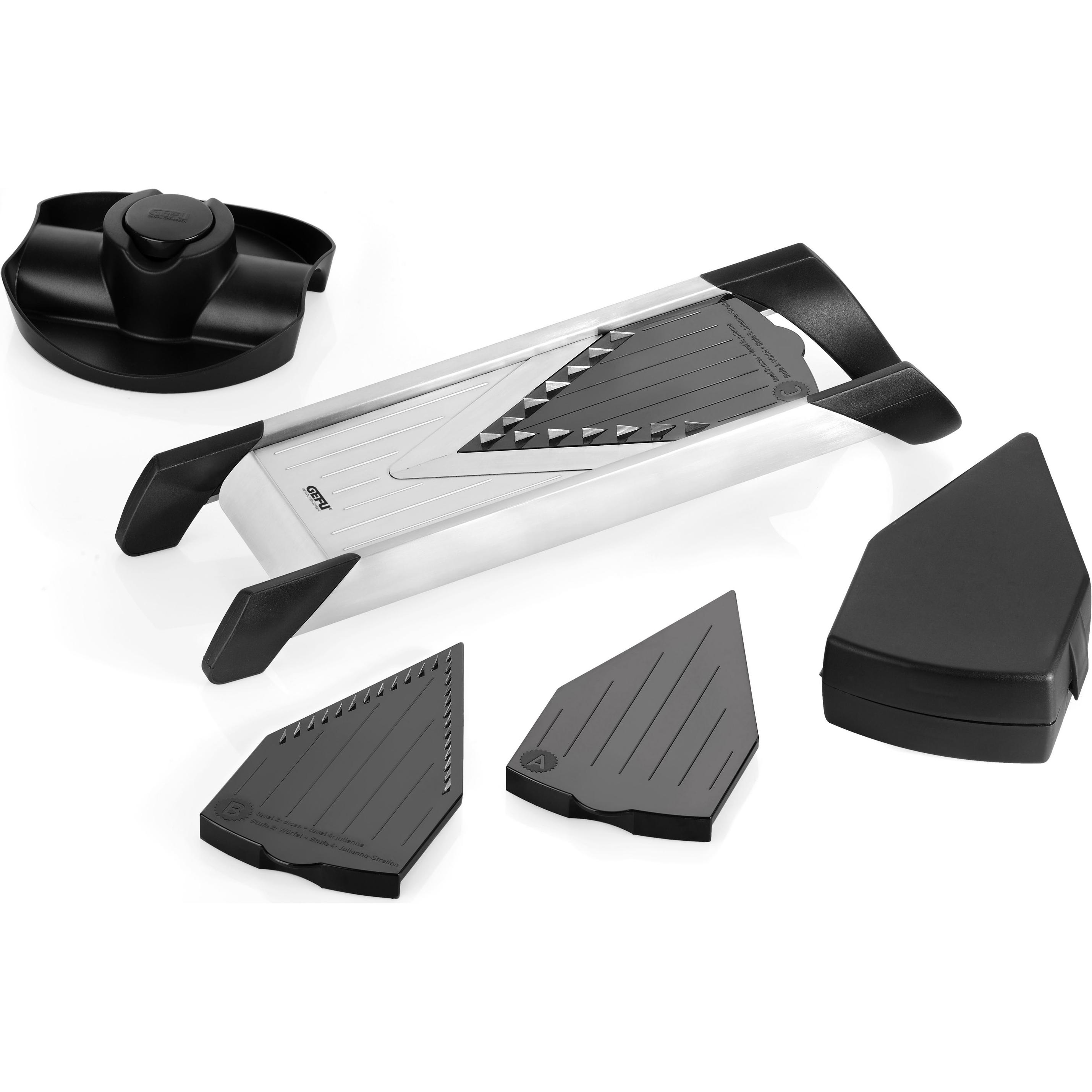 GEFU Violino, Küchenreibe, Silber, Schwarz