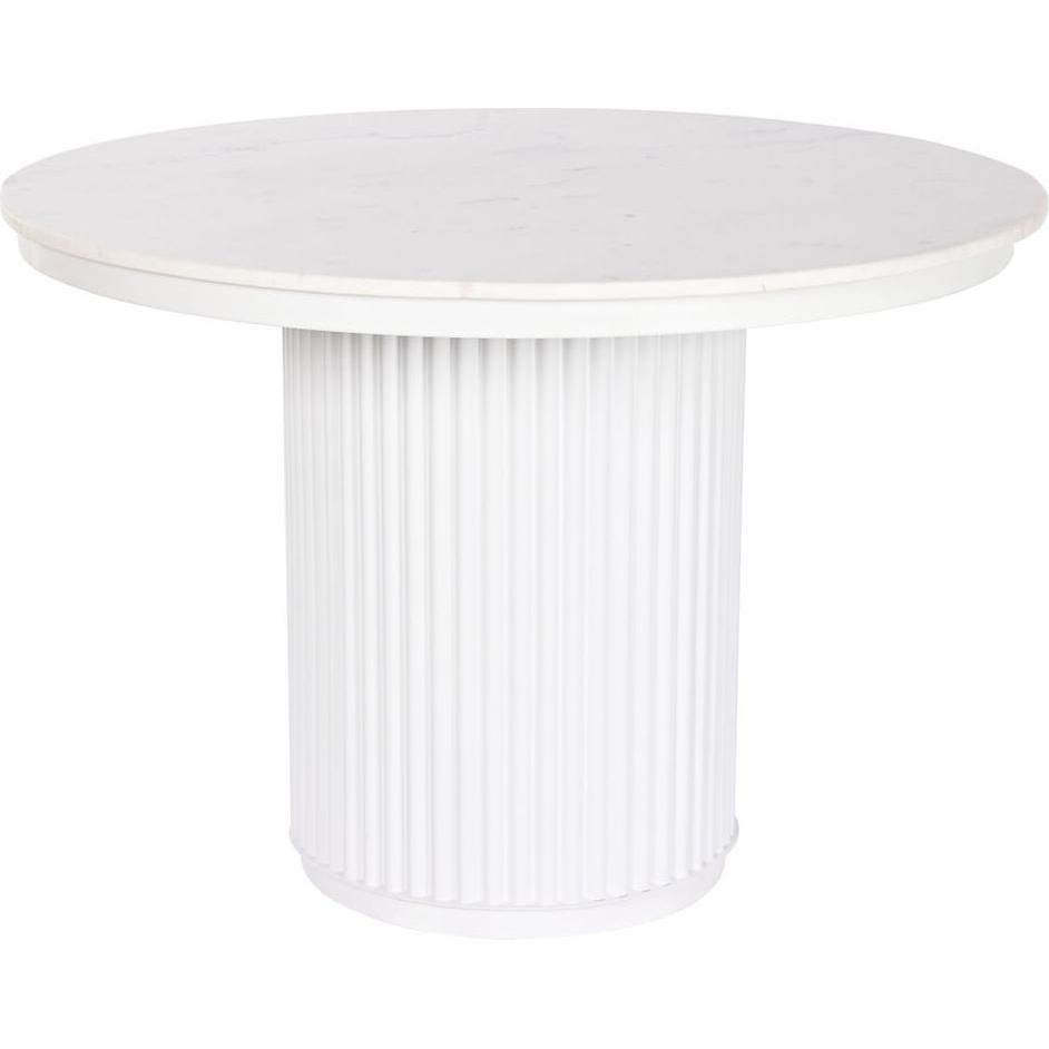 Esprit, Esstisch, Esstisch Home Weiss Metall Marmor 110 x 110 x 76 cm (110 x 110 x 76 cm)