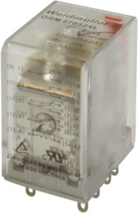 Produktbild Weidmüller Steckrelais 24 V/DC 5 A 4 Wech
